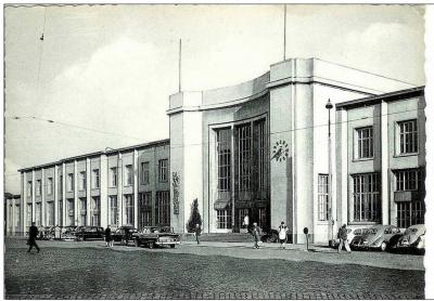 The Kortrijk Railway station : old postcard