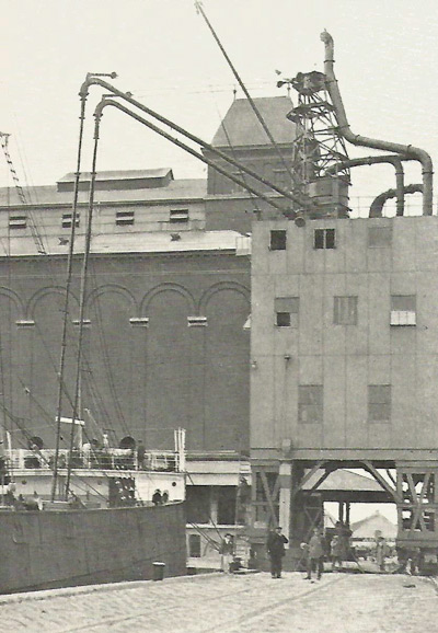 grain storage in the port of Antwerp
